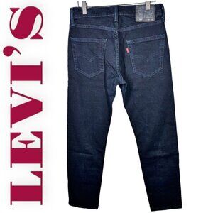 Levi’s 502 High Rise Tapered Leg Dark Blue Wash Jeans, Size 29x30
